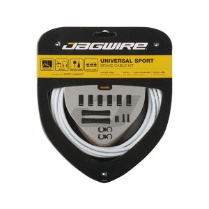 Jagwire Juego de cables de freno deportivo universal (blanco)