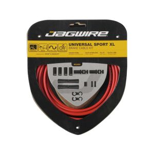 Jagwire Juego de cables de freno Universal Sport XL (rojo)