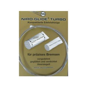 BIKE PARTS Cable de freno interior de acero inoxidable con tetón de pera (1800mm | ø15mm | plata)