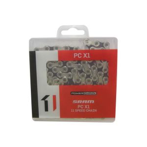 SRAM Cadena de desviador PCX1 Solid Pin (118 eslabones | 11 velocidades | con Power-Lock)