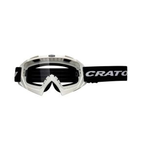Cratoni C-Rage Fahrradbrille MTB (Rahmen weiß | Glas transparent)