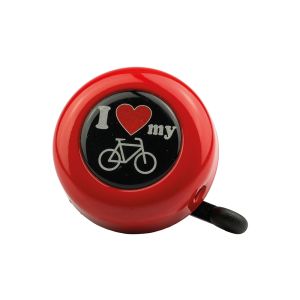 Reich I love my bike timbre de bicicleta (ø55mm | rojo)