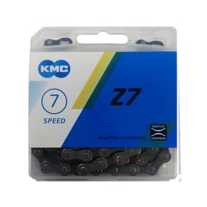 KMC Cadena de bicicleta Z7 (114 eslabones | gris / marrón)