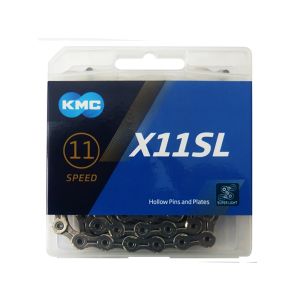 KMC Cadena de bicicleta X11SL (118 eslabones | plata)