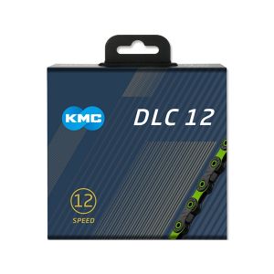 KMC Cadena de bicicleta DLC12 (126 eslabones | negro / verde)