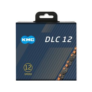 KMC DLC12 Bicycle Chain (126 Links | black / orange)