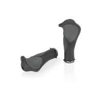XLC GR-S22 Puños ergonómicos para bicicleta (135mm | negro / gris)